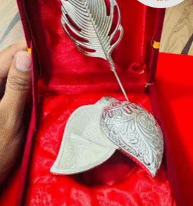 Metal Planted Tilak Stick Set with Decorative Box