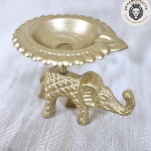 Metal Elephant Diya