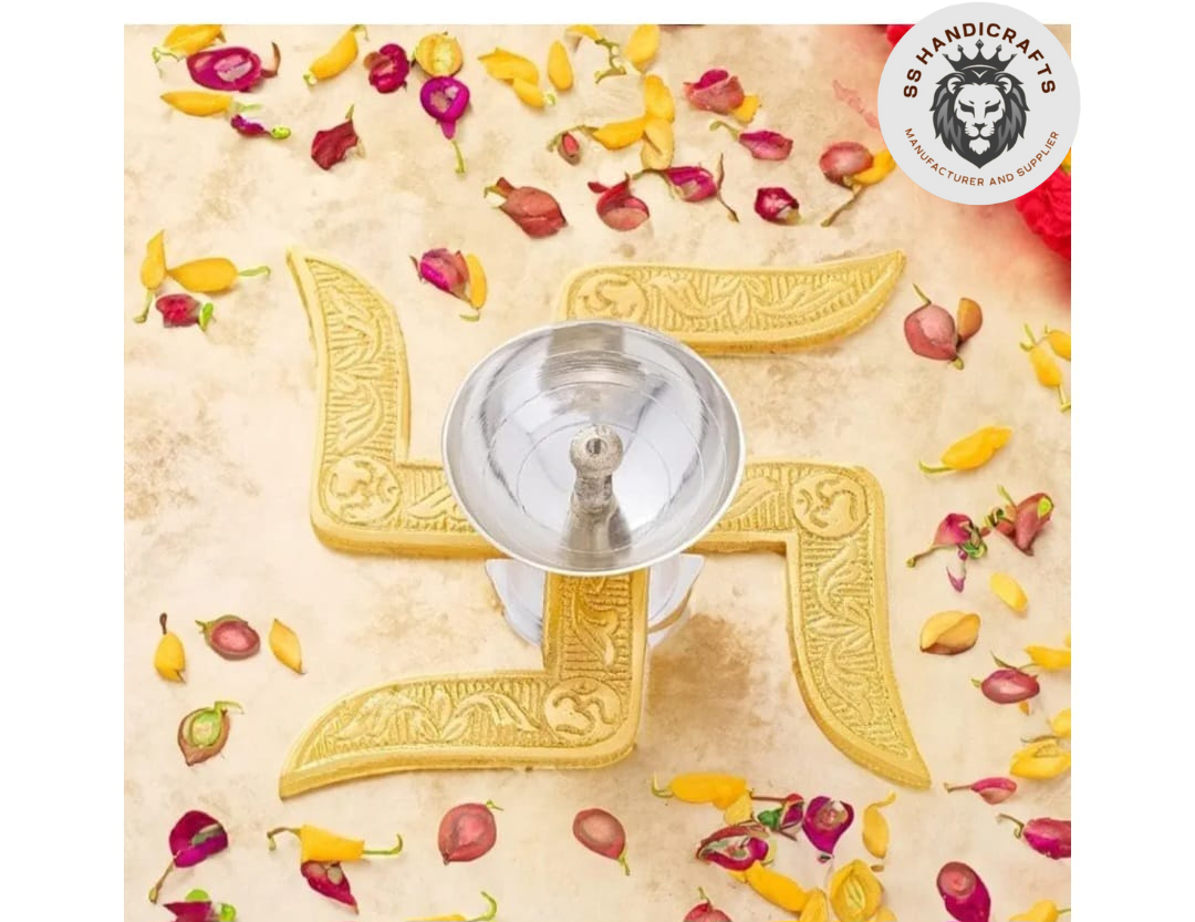 Metal Swastik Diya - Image 2