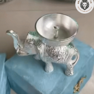 Metal  Elephant Akhand diya